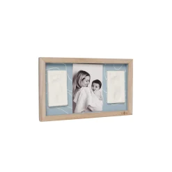 Petit Artichaut Cadre 2 Empreintes Blue Abstrait