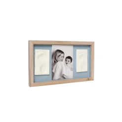 Petit Artichaut Cadre 2 Empreintes Blue Abstrait