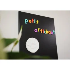 Petit Artichaut 2 Magnets Empreinte Blanc