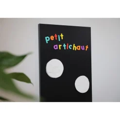 Petit Artichaut                    2 Magnets Empreinte    Blanc