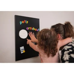 Petit Artichaut                    2 Magnets Empreinte    Blanc