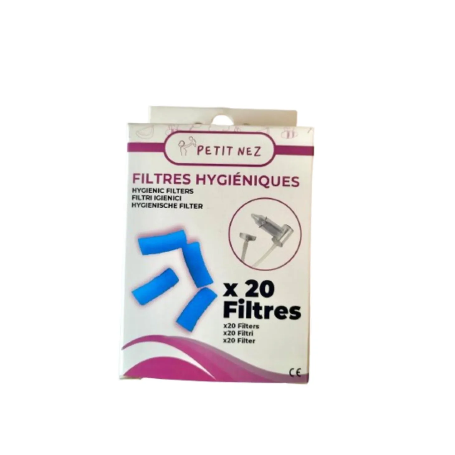 Petit nez Filtres pour mouches-bébés Bleu