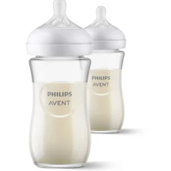 Philips Avent                    2 biberons verre Natural 3.0    240 ml
