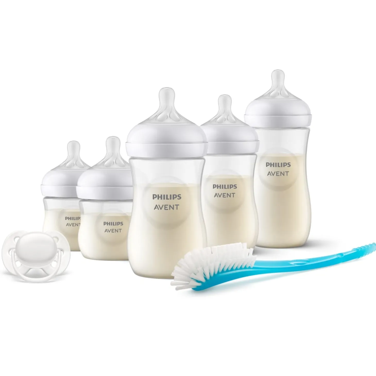 Philips Avent Coffret biberons + 1 sucette ultra-douce 0-6 mois + 1 goupillon