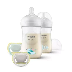 Philips Avent                    Coffret de naissance biberon Natural    Blanc