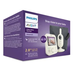 Philips Avent Ecoute-bébé vidéo SCD882 Blanc