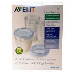 Philips Avent Lot de 10 pots de conservation pour lait maternel
