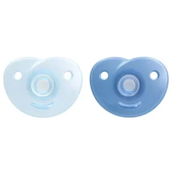 Philips Avent Lot de 2 Soothie coeur Bleu/Bleu clair 0-3 mois