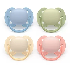 Philips Avent                    Lot de 2 Sucettes Ultra Soft Neutre    Multicolore            0-6 mois
