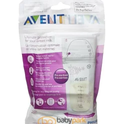 Philips Avent                    25 sachets de conservation pour le lait maternel 180 ml    180 ml