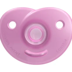 Philips Avent 2 sucettes Soothie cœur Rose Clair/Rose Framboise 0-6 mois