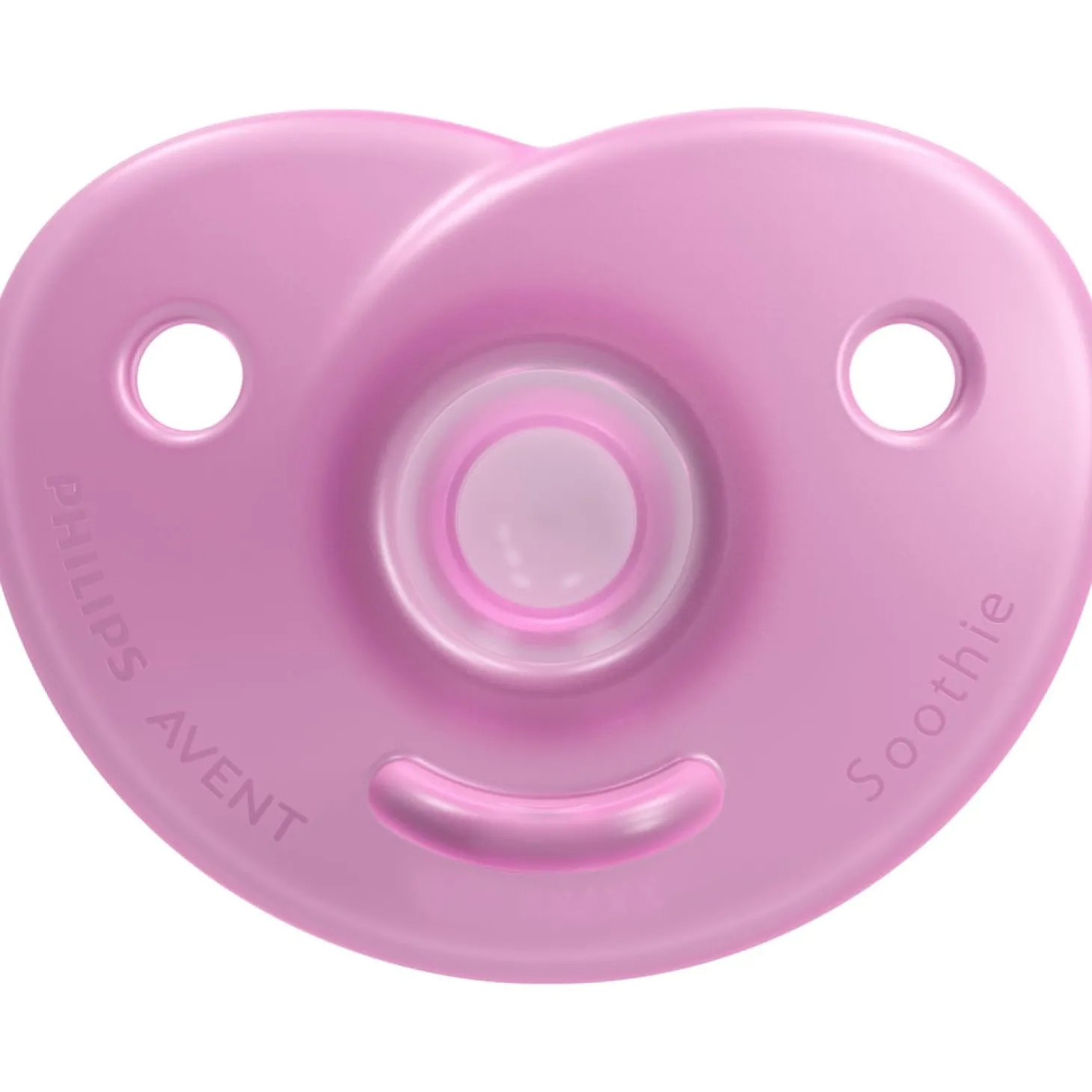 Philips Avent 2 sucettes Soothie cœur Rose Clair/Rose Framboise 0-6 mois