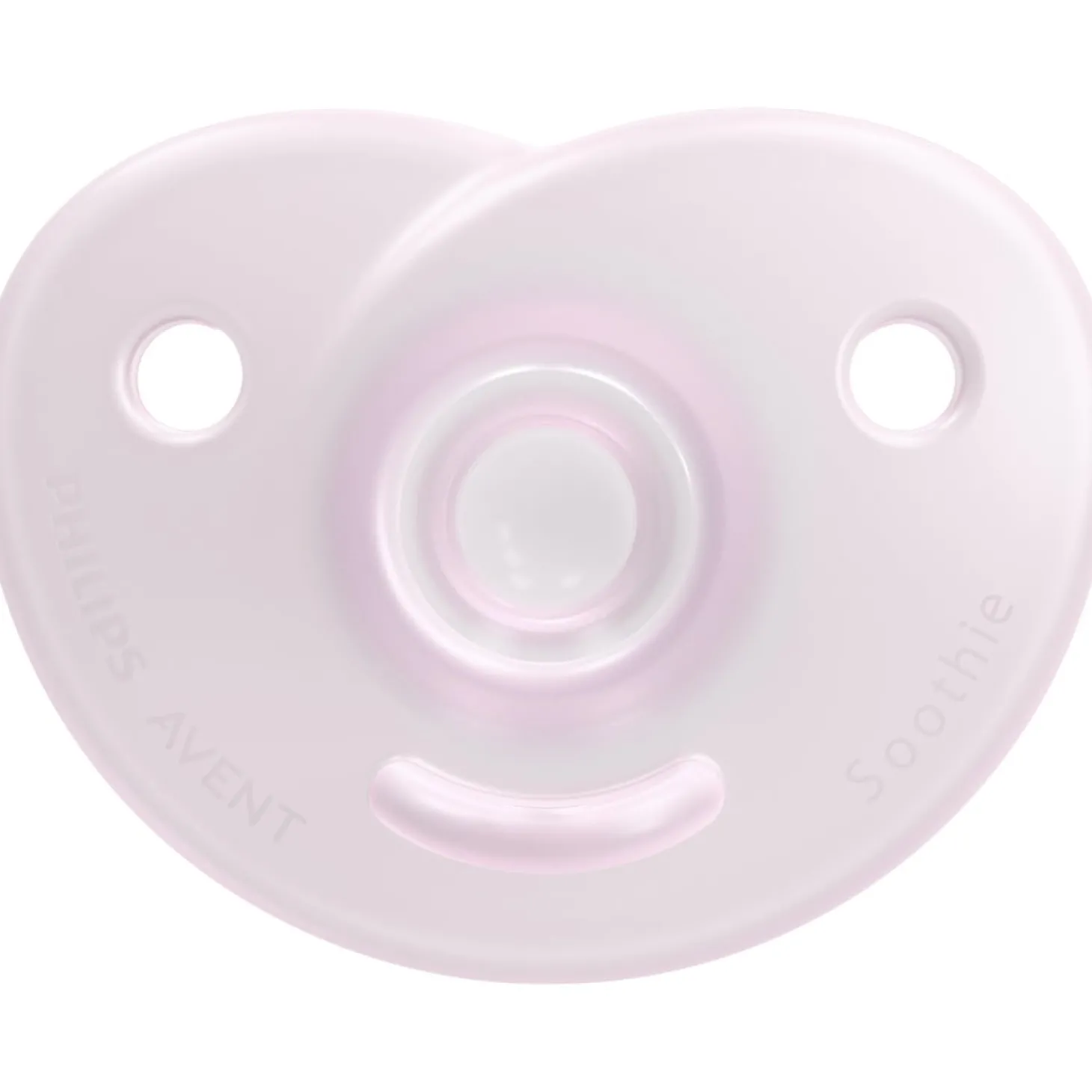 Philips Avent 2 sucettes Soothie cœur Rose Clair/Rose Framboise 0-6 mois