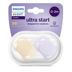 Philips Avent                    Sucettes Ultra start x2    Pastel            0-2 mois