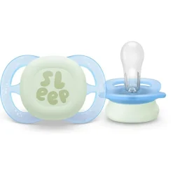 Philips Avent Sucettes Ultra start x2 Pastel night 0-2 mois