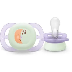 Philips Avent                    Sucettes Ultra start x2    Pastel night            0-2 mois