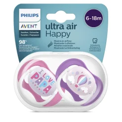 Philips Avent                    2 Sucettes ultra     6-18 mois