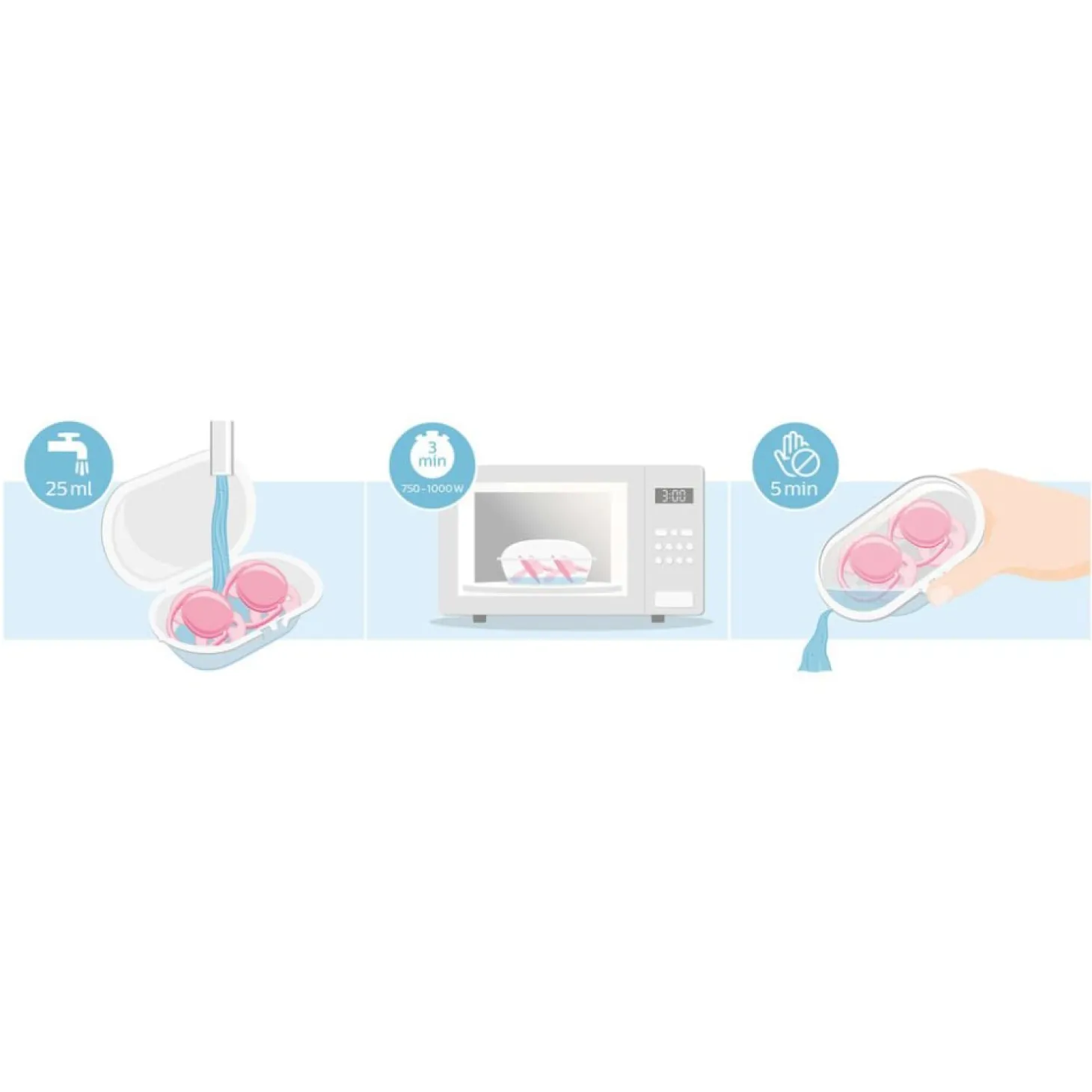 Philips Avent 2 Sucettes Ultra douce uni fille 6 - 18 mois