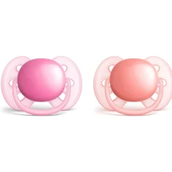 Philips Avent 2 Sucettes Ultra douce uni fille 6 - 18 mois