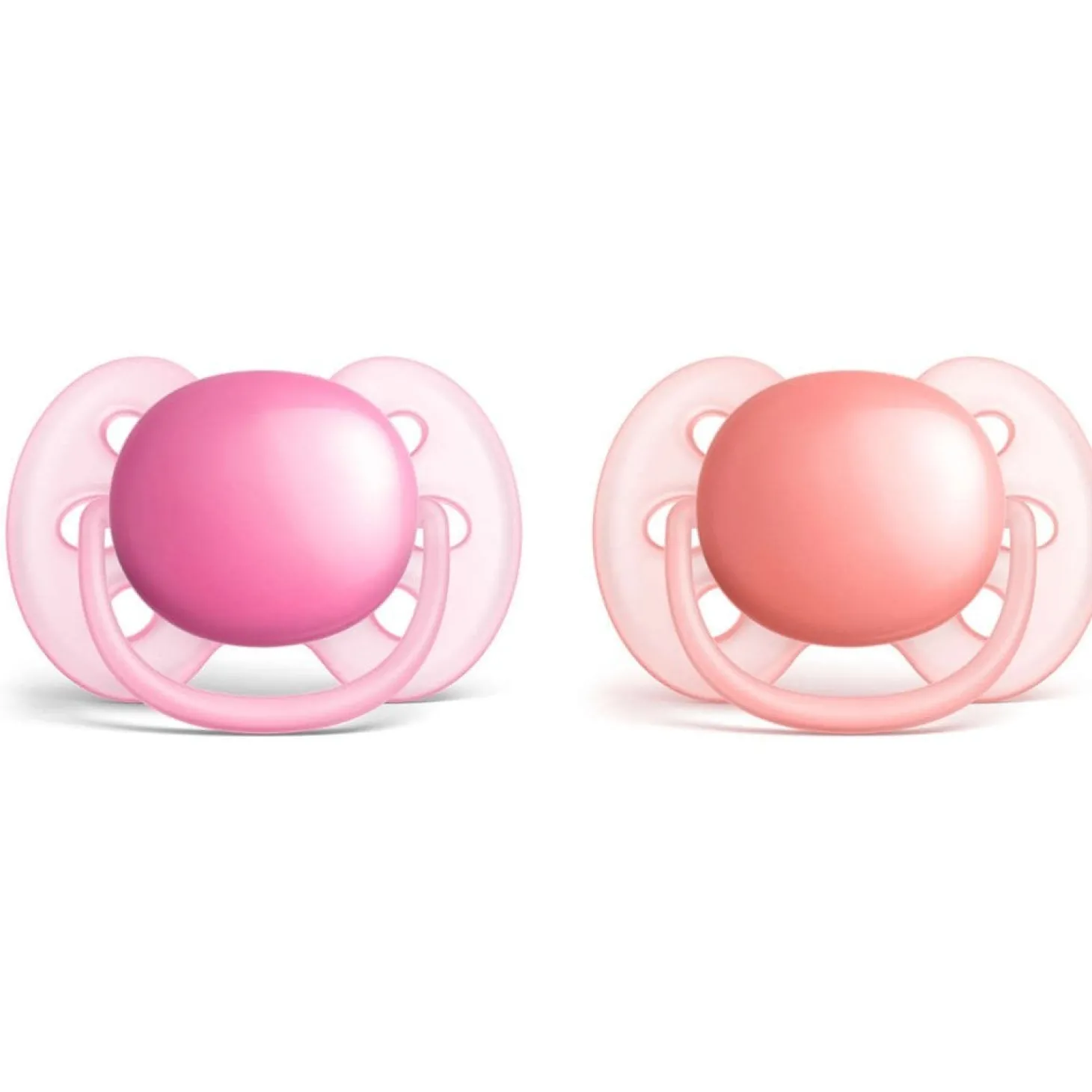 Philips Avent 2 Sucettes Ultra douce uni fille 6 - 18 mois