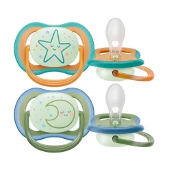 Philips Avent Sucette Ultra Air Nuit Multicolore 18 mois