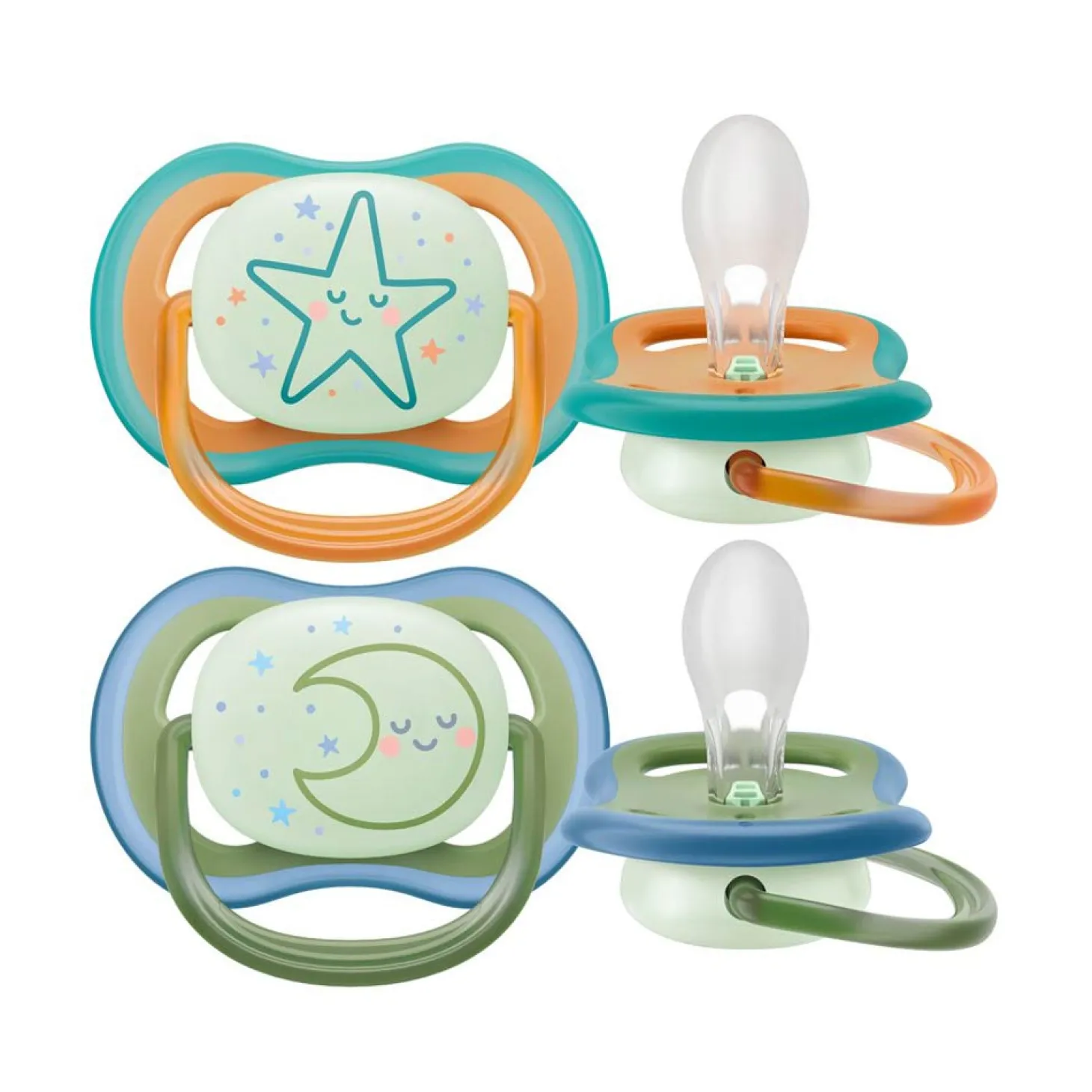 Philips Avent Sucette Ultra Air Nuit Multicolore 18 mois