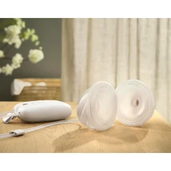 Philips Avent                    Tire-lait mains libres + biberon et sachet de lait    Blanc