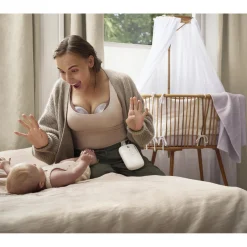 Philips Avent                    Tire-lait mains libres + biberon et sachet de lait    Blanc