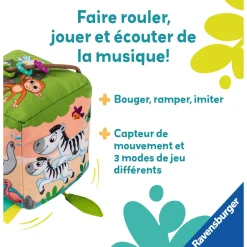 Play+                    Cube d'activités sonore    Les Animaux Sauvages            6-24 mois