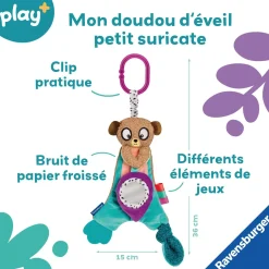 Play+ Doudou éveil petit suricate Multicolore