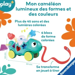 Play+                    Jouet Caméléon lumineux    Bleu
