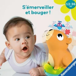 Play+                    Jouet Culbuto sonore Capybara    Orange