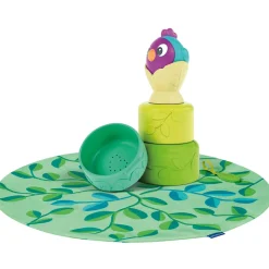 Play+                    Jouet tasses à empiler petit oiseau    Multicolore