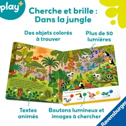 Play+                    Livre Cherche et brille    Dans La Jungle Multicolore
