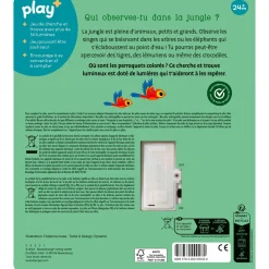Play+ Livre Cherche et brille Dans La Jungle Multicolore