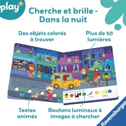 Play+                    Livre Cherche et brille    Dans La Nuit Multicolore