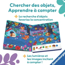 Play+ Livre Cherche et brille Dans La Nuit Multicolore