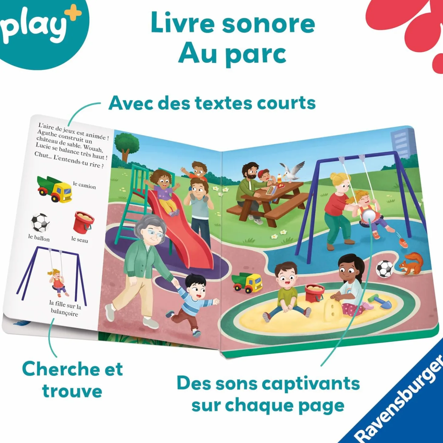 Play+ Livre Chut…qui est là ? Au parc Multicolore