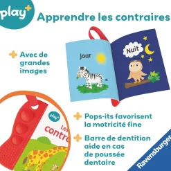 Play+                    Livre Flip & pop    Les Contraires Multicolore