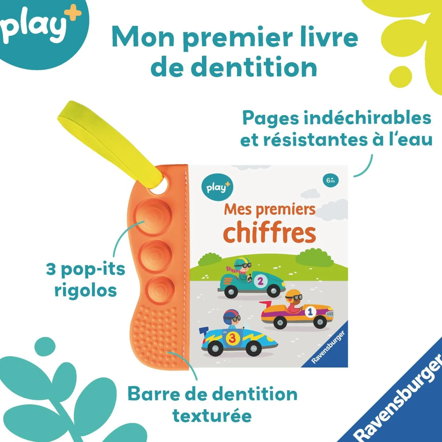 Play+ Livre Flip & pop Mes Premiers Chiffres Multicolore