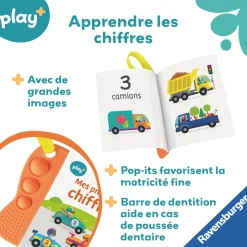 Play+ Livre Flip & pop Mes Premiers Chiffres Multicolore