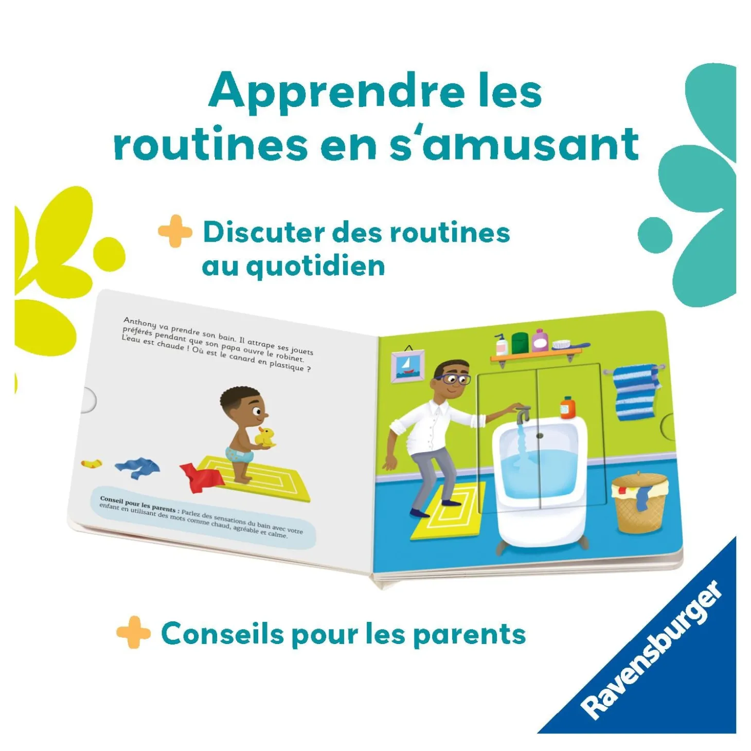 Play+ Livre Mes routines Bonne Nuit Multicolore