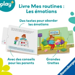 Play+ Livre Mes routines Les Émotions Multicolore