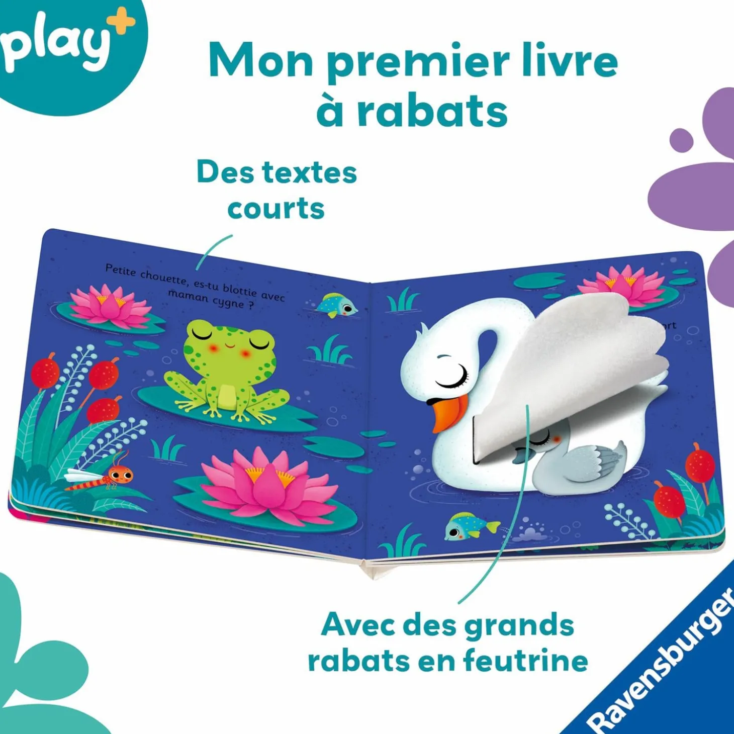 Play+ Livre Peux-tu me trouver ? Petite chouette Multicolore