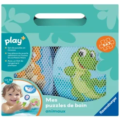 Play+ Mes puzzles de bain Animaux Multicolore