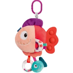 Play+ Peluche d'activité pop-it Piranha Rouge