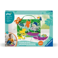 Play+                    Puzzle sensoriel dans la jungle    Multicolore