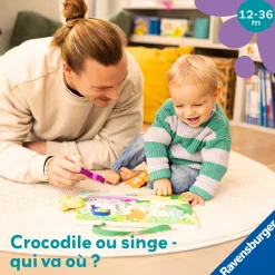 Play+ Puzzle sensoriel dans la jungle Multicolore