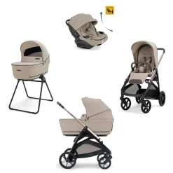 Poussette Aptica chassis Palladio Black, System Quattro Darwin Vicuna Beige                            de Inglesina