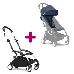 Poussette Yoyo 3 Pack 6+ Air France Cadre Blanc                            de Stokke